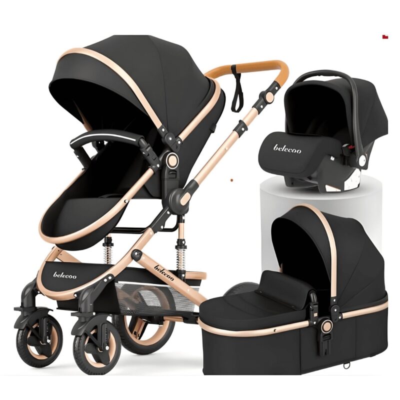 Belecoo Q3 Linen 3-in-1 Travel System Certified Safety | Everyday Comfort | Travel Convenience